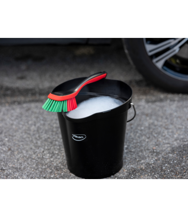 Vikan Brosse à main Large, Multi-Usages, 345 mm, Souple, Noir