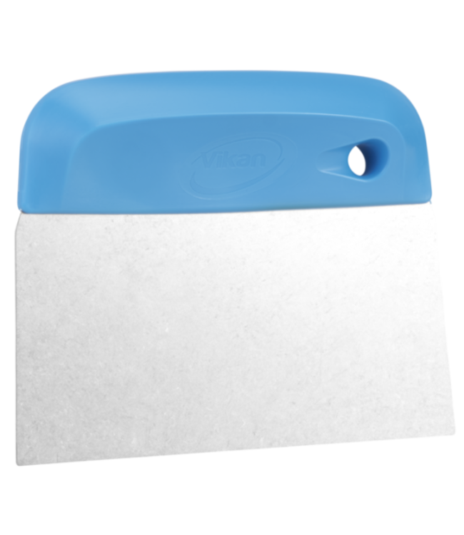 Vikan Teigschneider/-schaber, Edelstahlblatt, flexibel, 146 mm, Blau