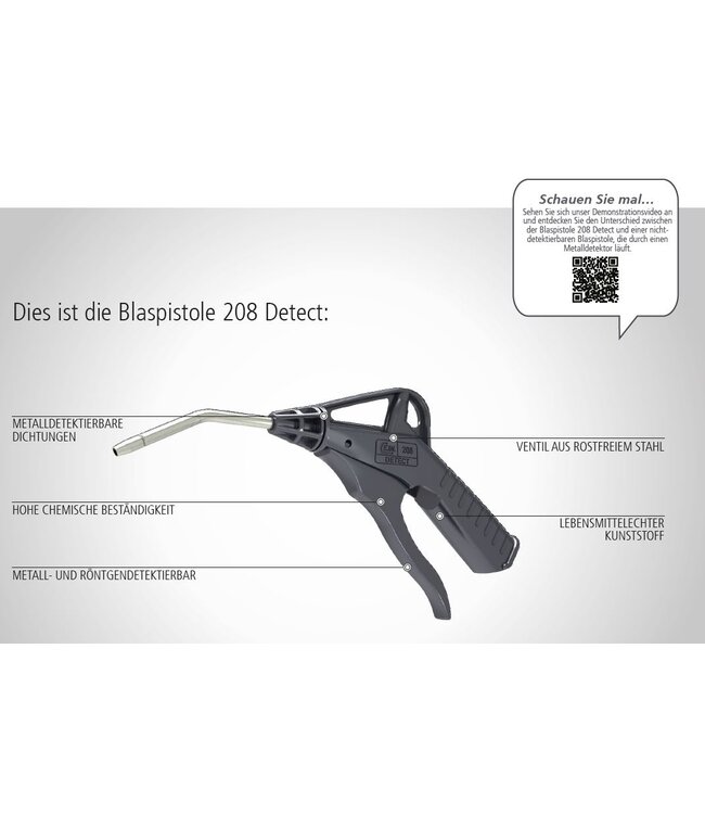 CEJN Pistolet à air comprimé détectable