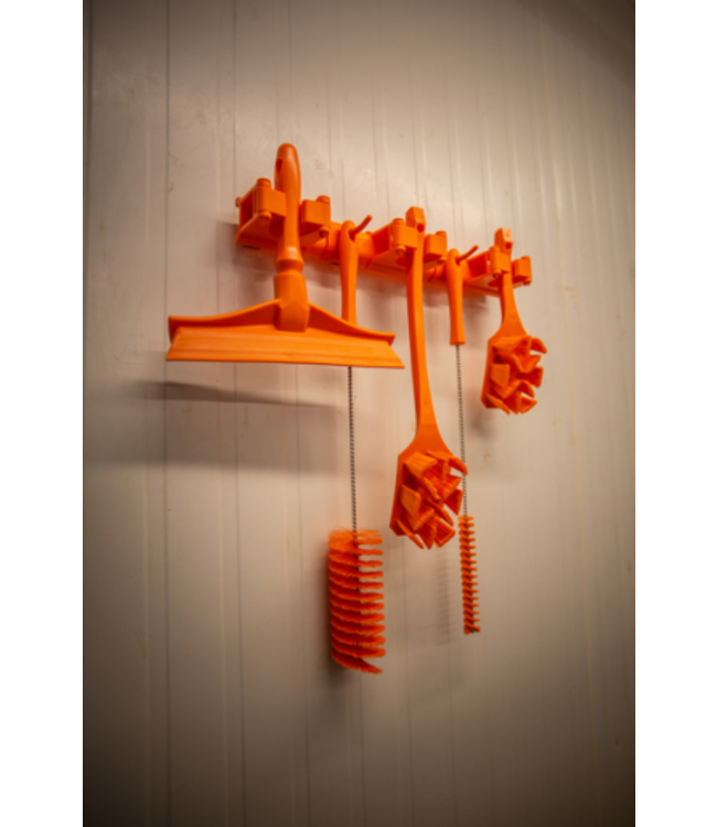 Vikan UST Brosse à main, manche long, 395 mm, Dur