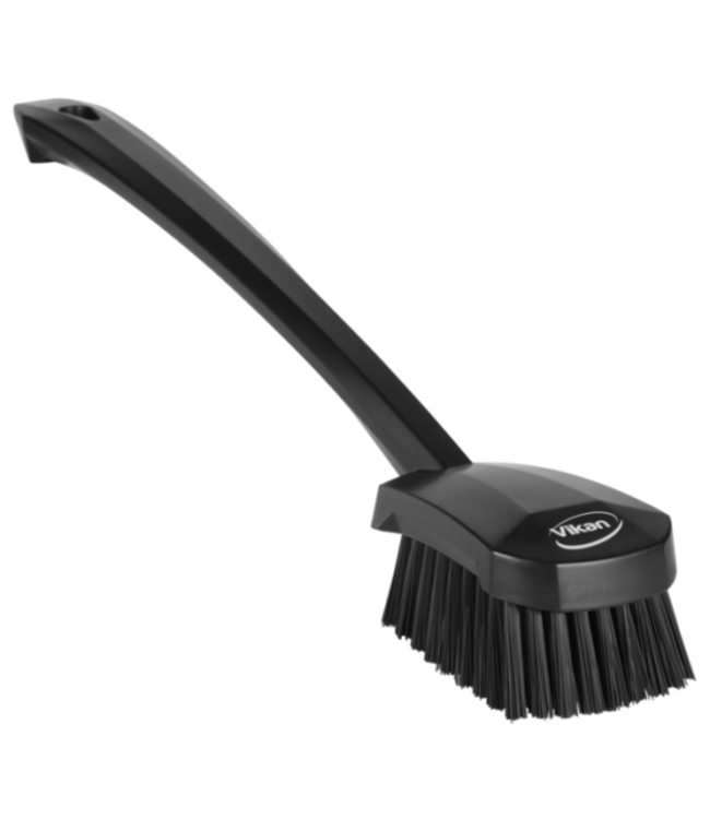 Vikan Brosse à main, manche long, 415 mm, Dur