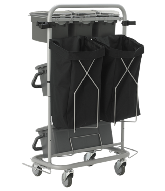 Vikan Slimliner-Reinigungswagen, 40 cm, Grau