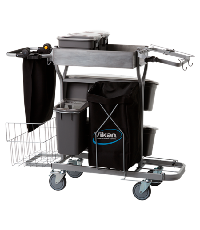 Vikan Carrello per la pulizia Compact Plus, 60 cm, Grigio