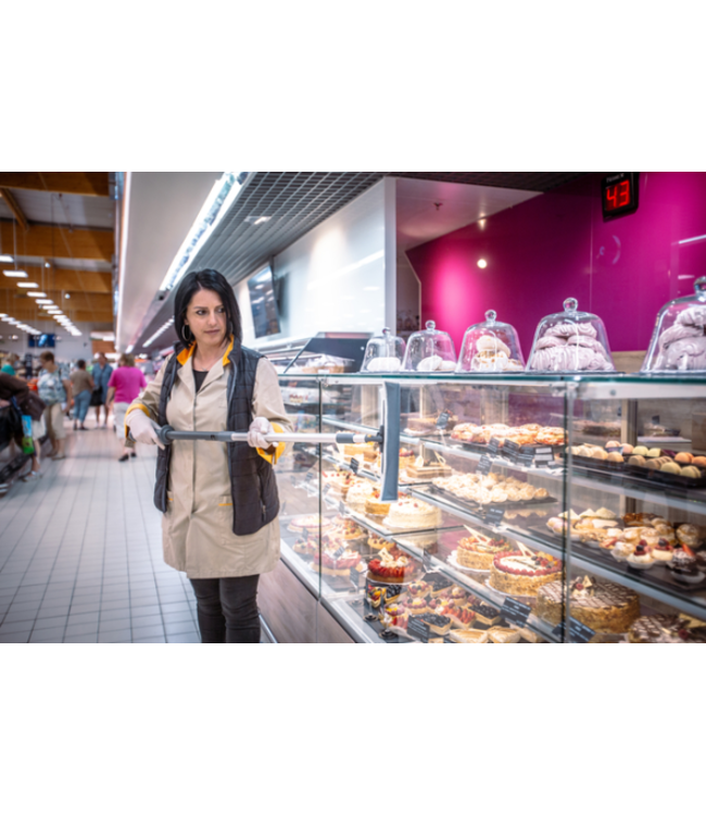 Vikan Kit Easyshine avec support pour mop souple, Grise