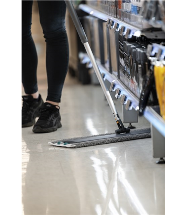 Vikan Dry 24 Mopp, Klettbezug, 60 cm, Grau (Pack à 5 Stück)