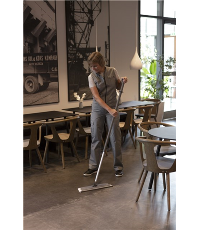 Vikan DampDry 31 Mopp, Klettbezug, 40 cm, Grau (Pack à 5 Stück)