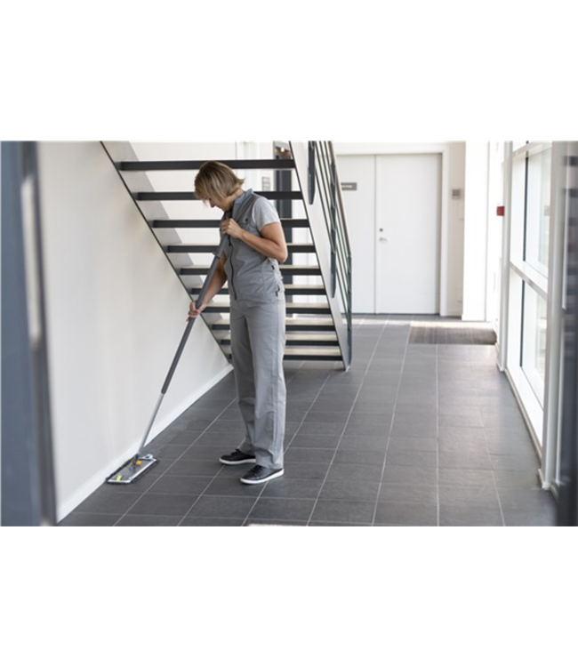 Vikan Damp 42 Dark Mop, Hook & Loop, 40 cm, Grise (Paquet de 5 pièces)