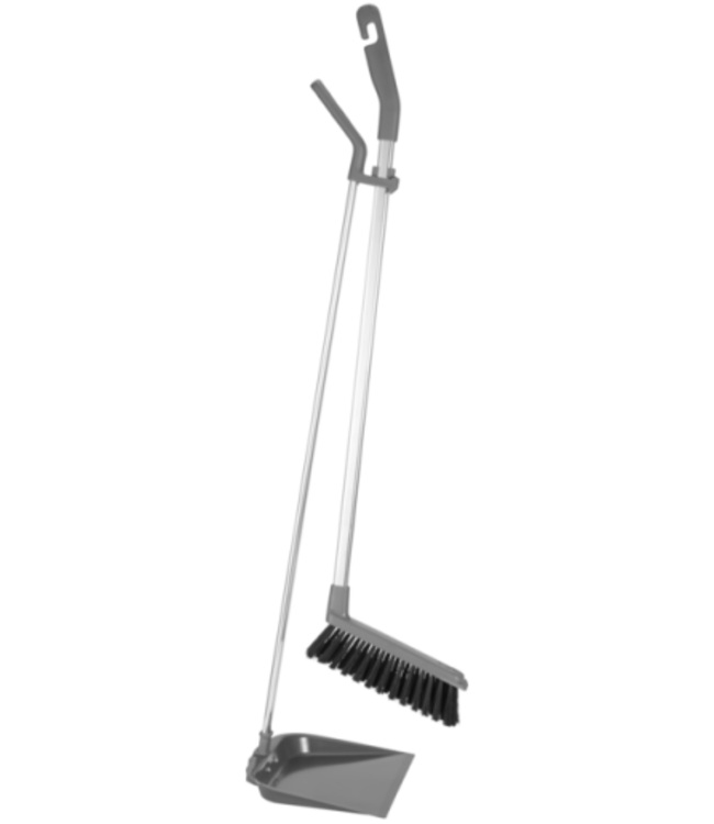 Vikan Paletta con manico lungo e scopino, 900 mm, Grigio