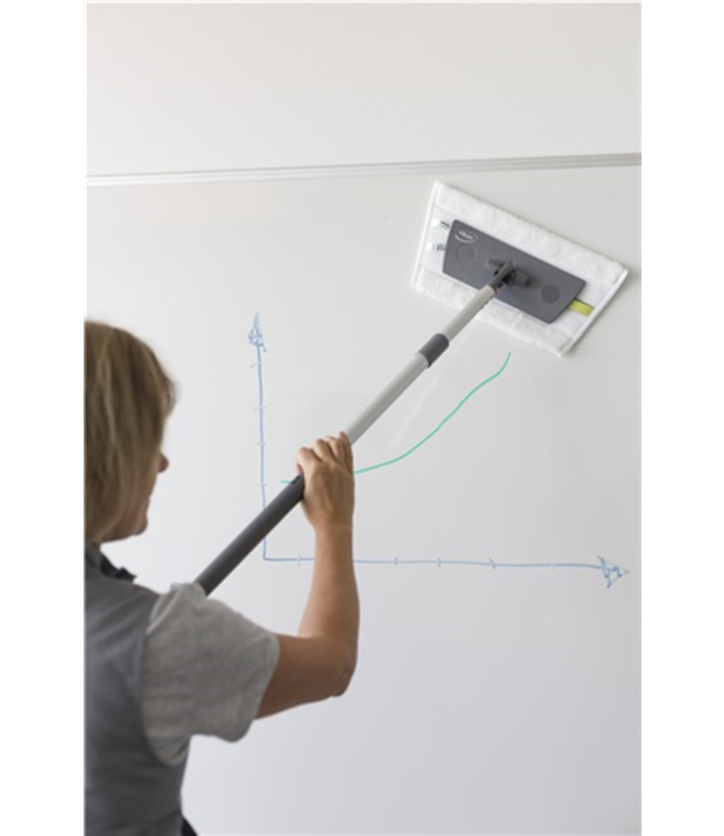 Vikan Teleskopstiel, 580 - 1390 mm, Ø35 mm, Klick-System, Grau