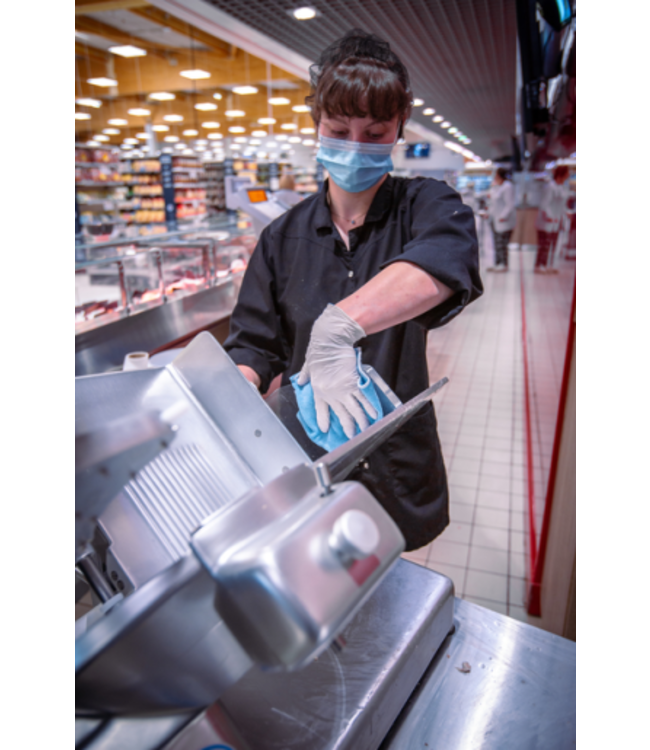 Vikan Tissu Original en micro fibres, 32 x 32 cm, Bleu (Paquet de 5 pièces)