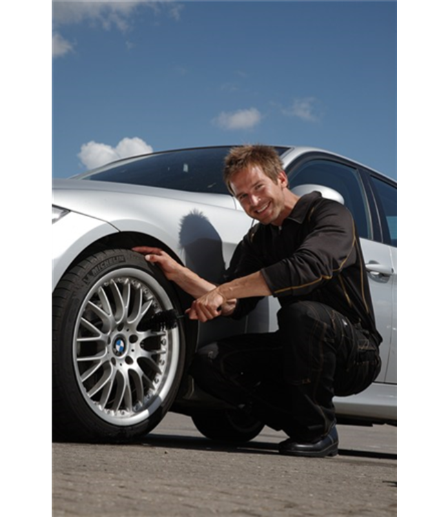 Vikan Brosse à jante souple, Ø65 mm, 325 mm, Souple, Noir