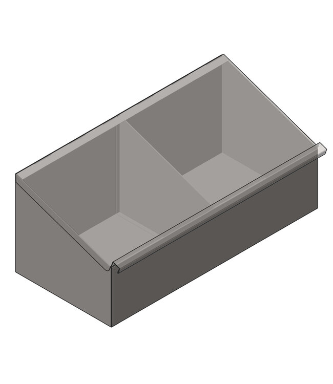 Utensilienspender | 2 Fächer für Einwegbekleidung aus Edelstahl