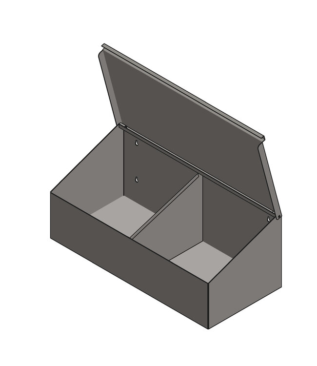 Distributeur d'ustensiles | 2 compartiments pour vêtements jetables en acier inoxydable