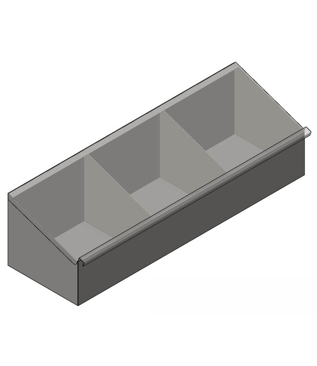 Distributeur d'ustensiles | 3 compartiments pour vêtements jetables en acier inoxydable
