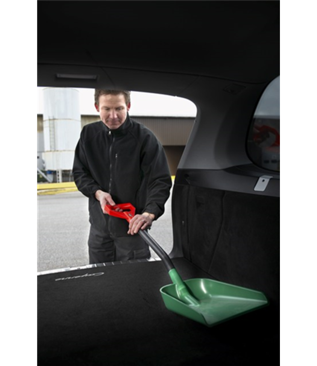 Vikan Kunststoffschaufel, funkenfrei, 340 x 270 x 75 mm, 951 mm, Schwarz