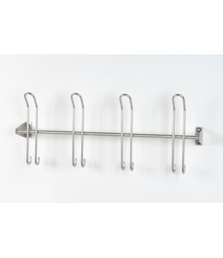 EDYSTAR Edelstahldraht Double barre à crochets pour vêtements -& casques
