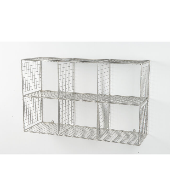 Kleiderablage Wandversion aus Drahtgitter