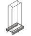 Telaio di impilamento per carrello a 6 ruote in acciaio inox