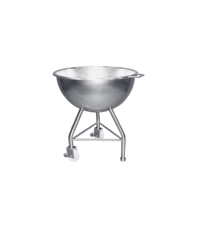 Pétrin rond 70 Litres - mobile en acier inoxydable
