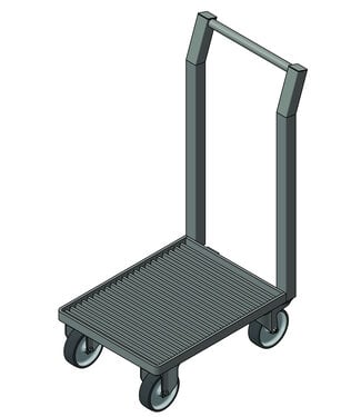 EDYSTAR Chariot d'égouttage robuste pour caisses et récipients