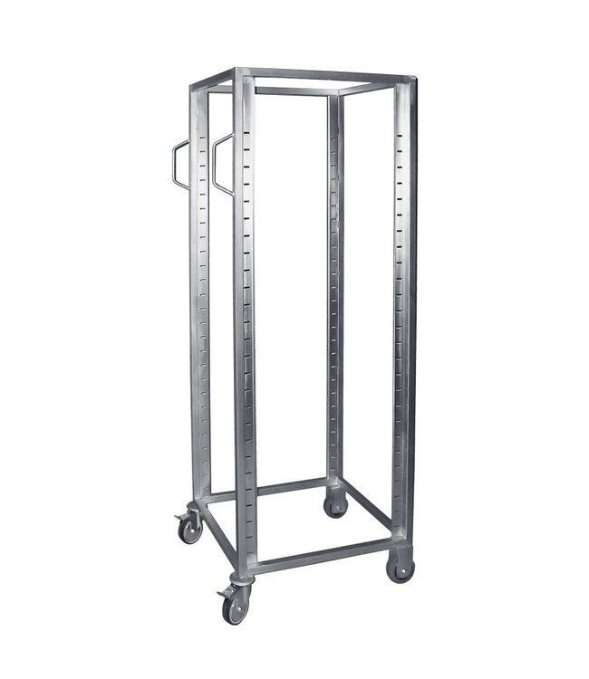 Transportwagen für  Euronormbehälter - verstellbar aus Edelstahl