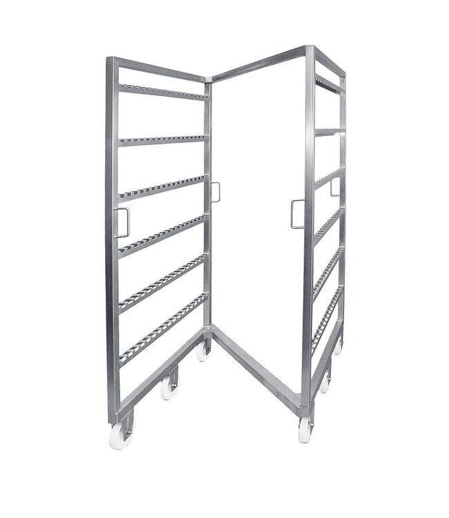 Carrello per fumatori a forma di Z in acciaio inox
