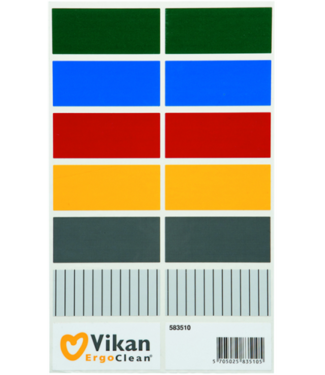 Vikan Mikrofaser Reinigung Adesivi per Codice Colore