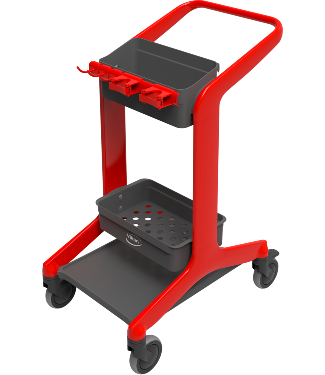 Vikan HyGo HyGo Carrello per la pulizia mobile con porta sacchetti per rifiuti