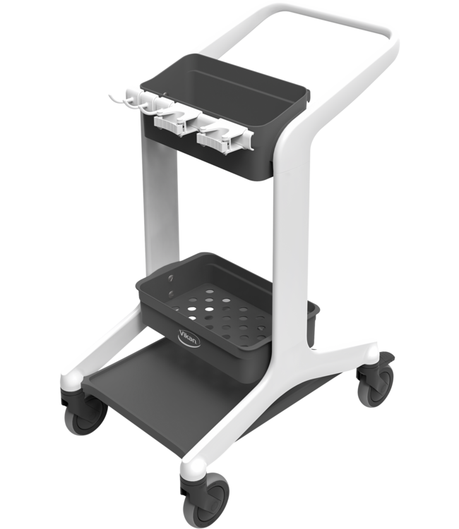 Vikan HyGo Mobile Reinigungsstation mit Abfallsackhalter