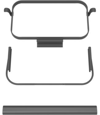 Vikan Mikrofaser Reinigung Kit portasacchetti per rifiuti HyGo, 470 mm, Grigio