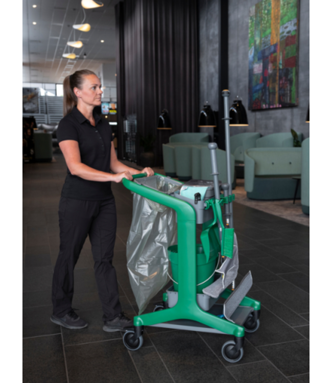 Vikan HyGo Kit de fixation pour sac poubelle, 470 mm, Grise