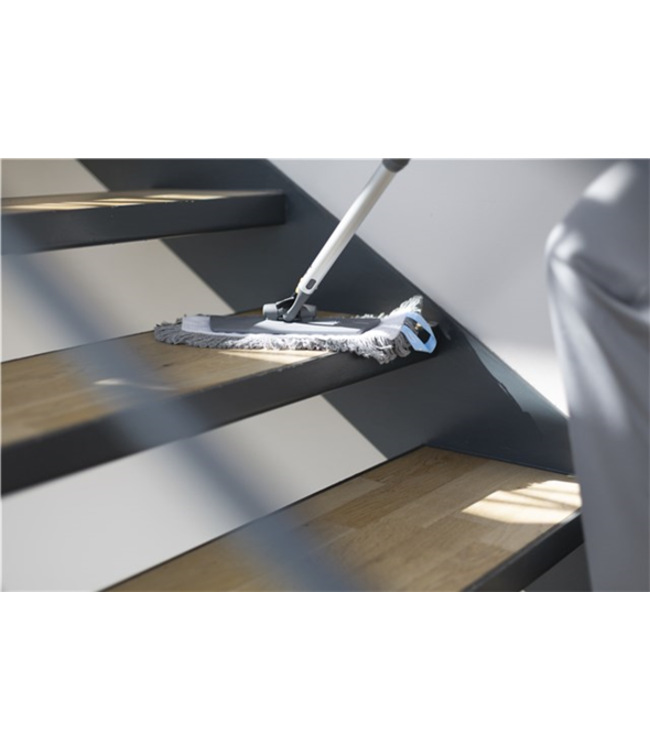 Vikan Damp 43 Mopp, Klettbezug, 25 cm, Grau (Pack à 5 Stück)