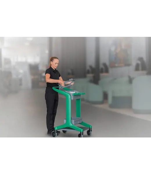 Vikan Hygiene Reinigungsgeräte HyGo Mobile Reinigungsstation mit Abfallsackhalter