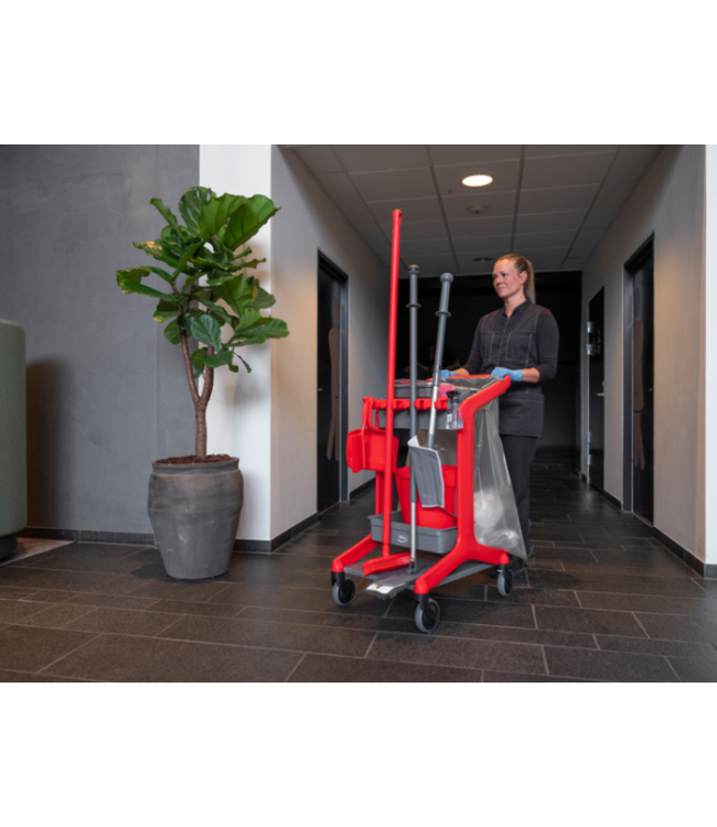 Vikan HyGo Mobile Reinigungsstation mit Abfallsackhalter