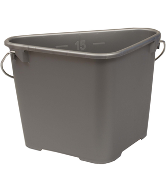Reinigung allgemein Dreieck-Eimer 17 Liter, grau