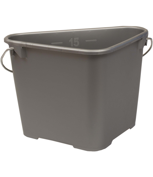 Profi Dreieck-Eimer 17 Liter, grau