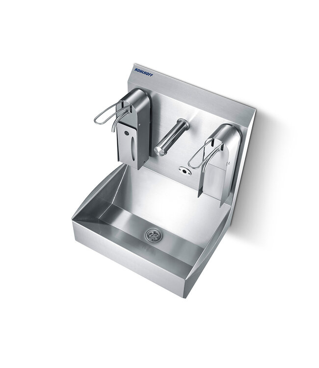 Handwaschbecken Kniebedienung aus Edelstahl