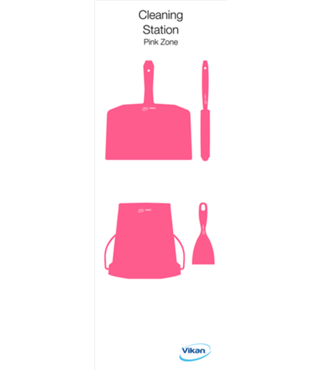 Vikan 5S Shadow board, versione da parete, A 1200 x L 400 mm