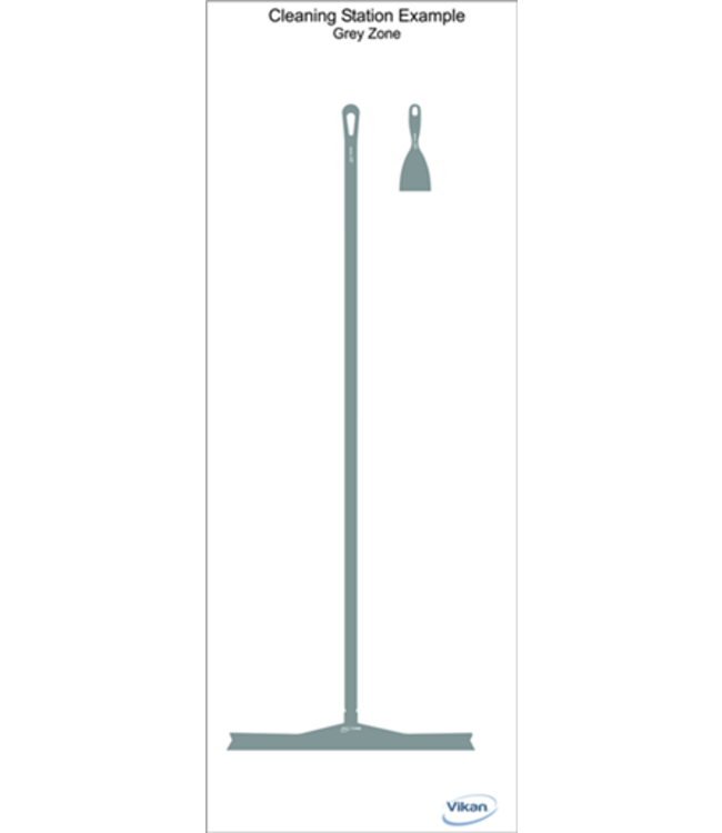 5S Shadow board, versione da parete, H 2000 x B 750 mm