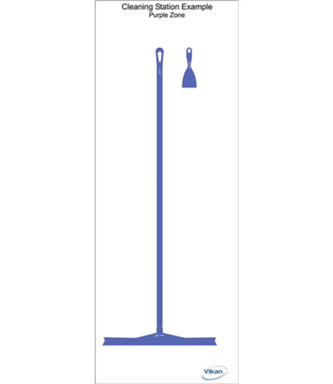 Vikan 5S Shadow board, versione da parete, A 1990 x L 730 mm