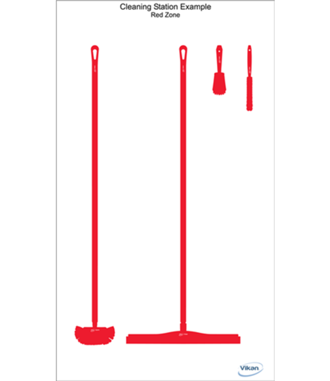 Vikan 5S Shadow board, version mural, H 1990 x L 1150 mm