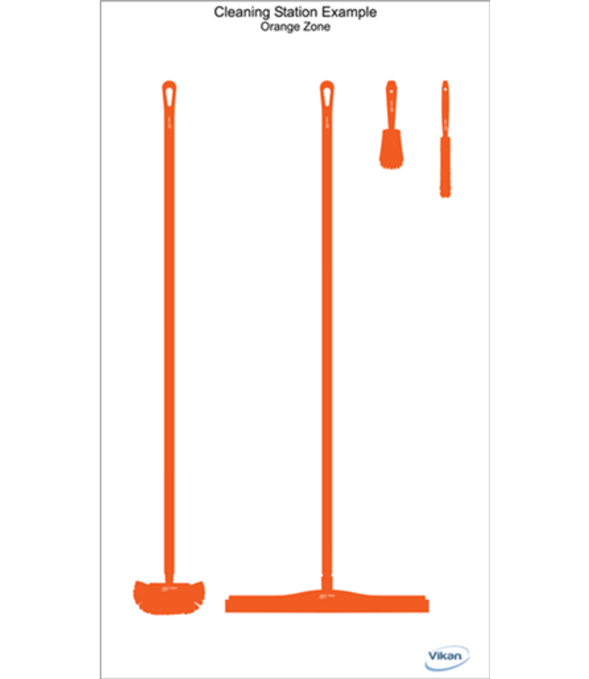 5S Shadow board, versione da parete, H 2000 x B 1150 mm