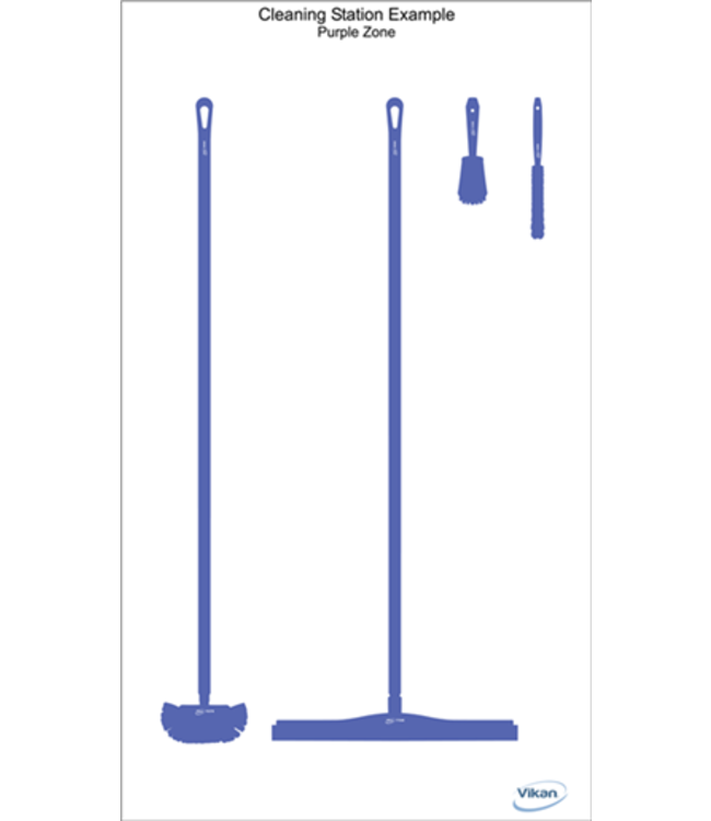 5S Shadow board, versione da parete, H 2000 x B 1150 mm