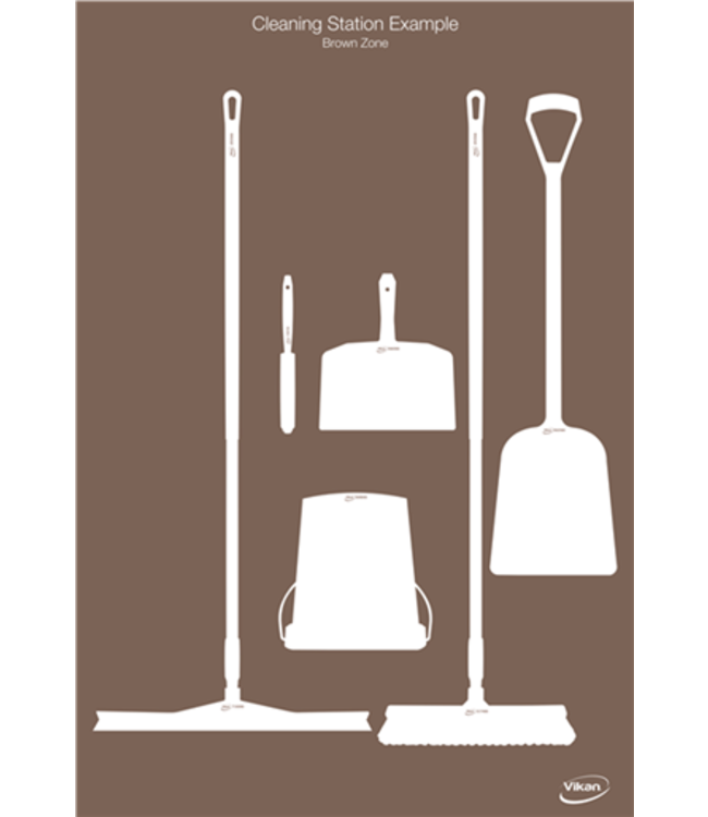 5S Shadow board, versione da parete, H 1700 x B 1150 mm