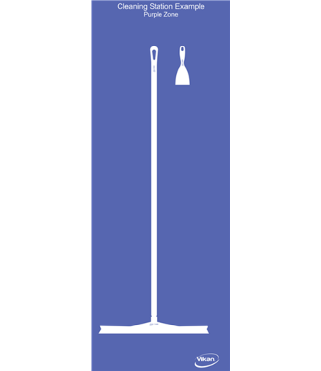Vikan 5S Schattenwand, Wandmontage, H 1990 x B 730mm