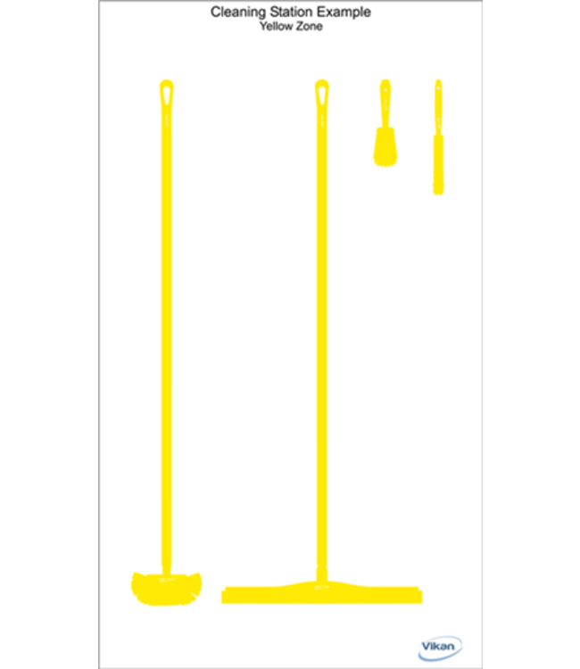 Vikan 5S Schattenwand, Wandmontage, H 1990 x B 1500 mm