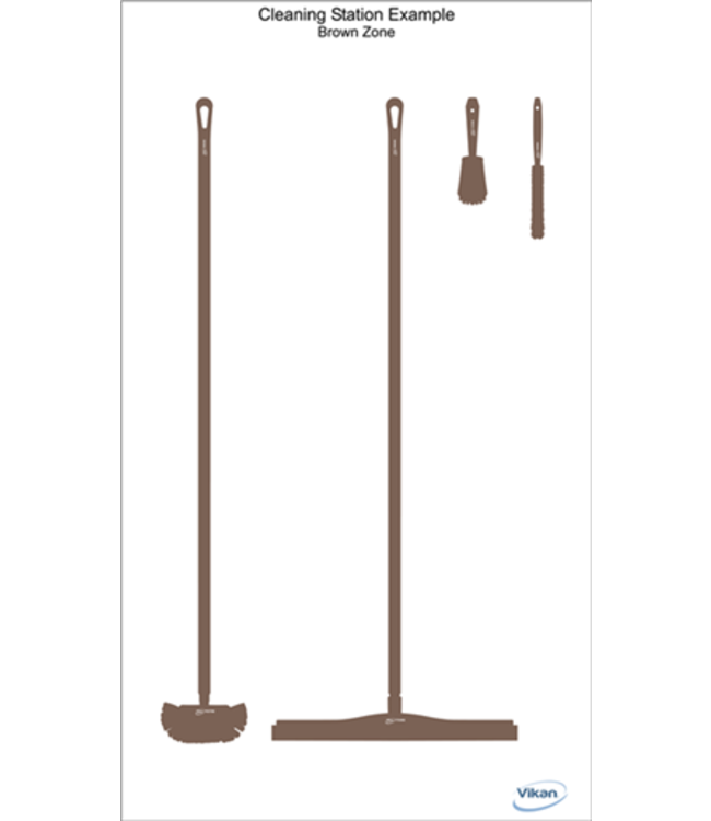 5S Shadow board, version mural, H 2000 x B 1500 mm