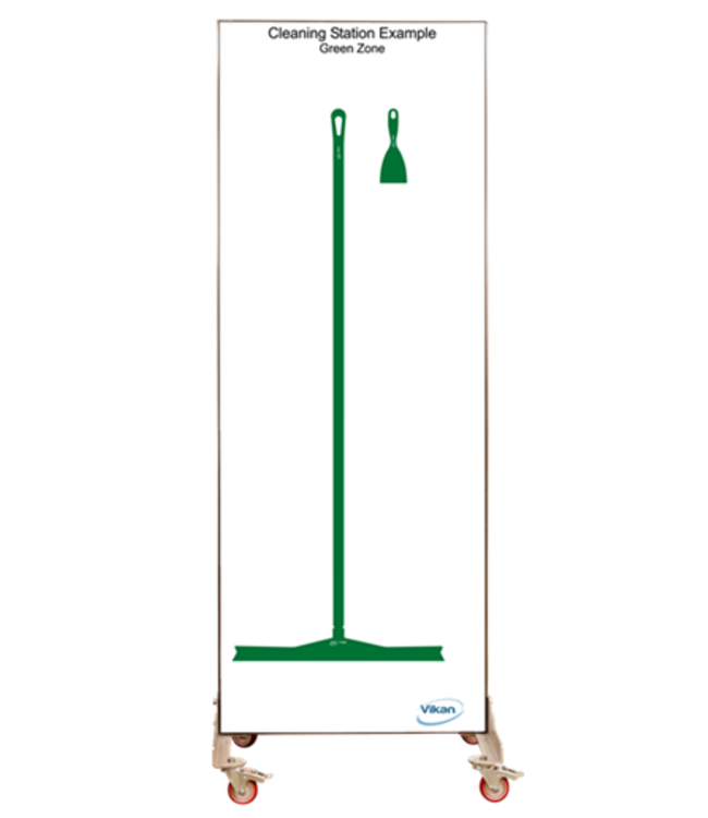 Vikan 5S Shadow board unilaterale, versione mobile, H A 1990 x L 730 mm