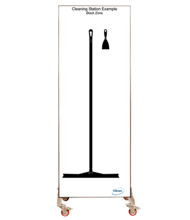 5S Shadow board unilaterale, versione mobile, H 2000 x B 750 mm