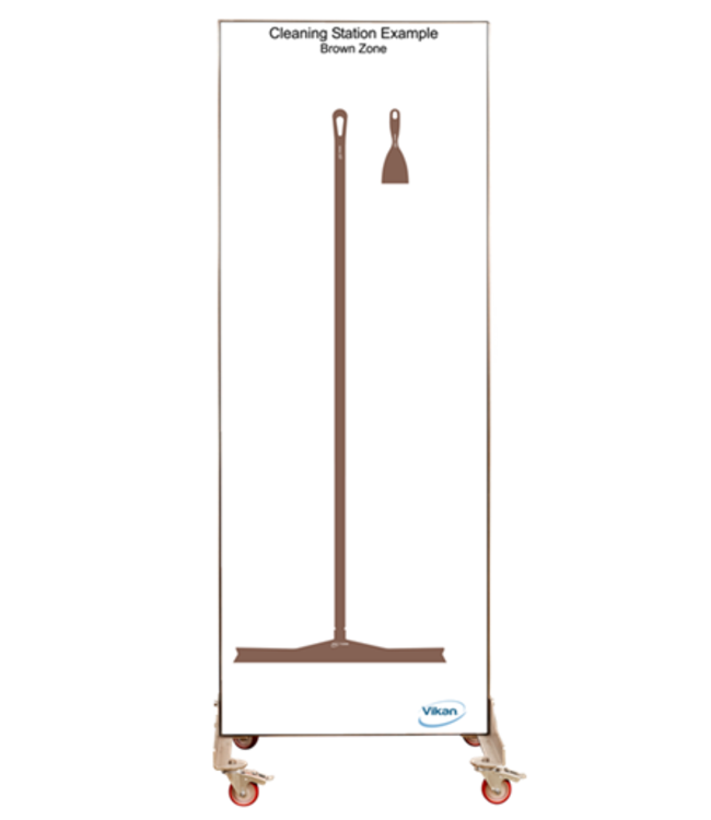 5S Shadow board unilaterale, versione mobile, H 2000 x B 750 mm